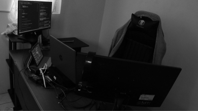 An early Mangra Studios edit bay.