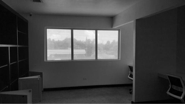 The first room, before it was a studio.