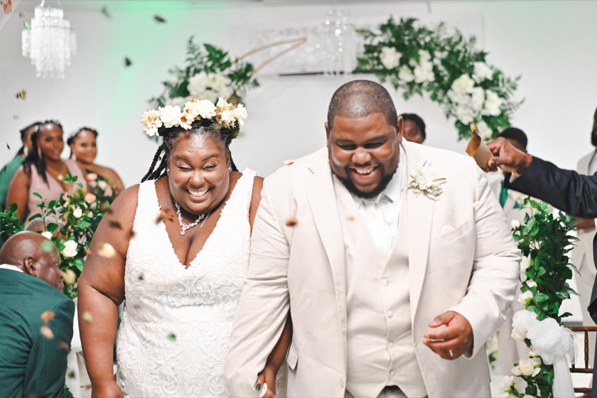 Felicia and Ken on their wedding day.